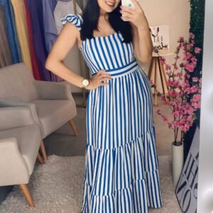 Vestido Longo em Listra