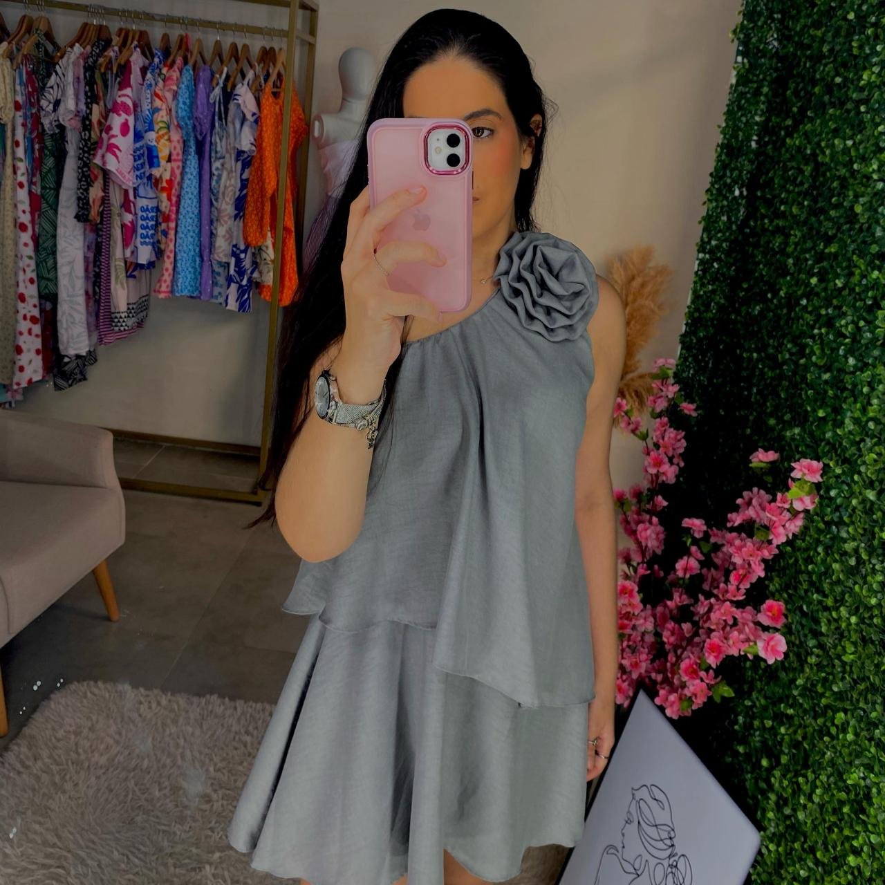 Vestido Max Flower Chic