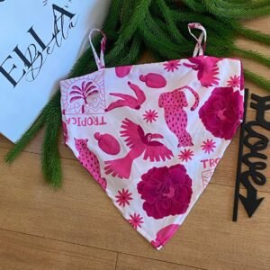 : Top Lenço Estampado com Amarração nas Costas