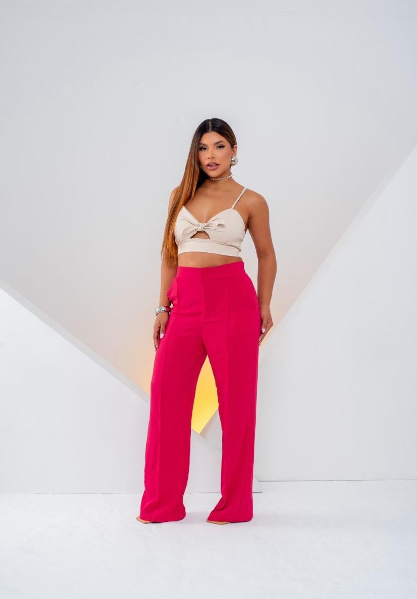 Calça Pantalona Fluida Elegance